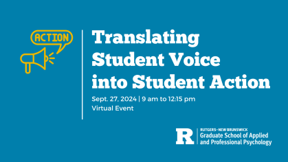 Translating Student Voice into Student Action webinar on Sept. 27, 2024