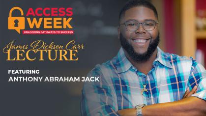 James Dickson Carr Lecture featuring Anthony Abraham Jack