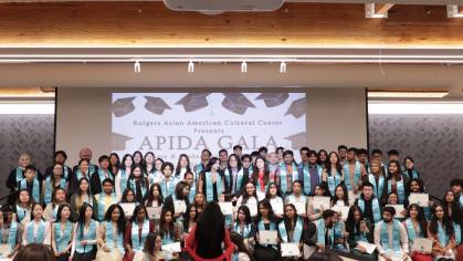 APIDA student leaders were honored at the annual Leadership Gala hosted by the Asian American Cultural Center at Rutgers-New Brunswick Jack Ouligan/Division of Student Affairs