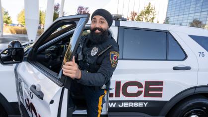 Gurwinder Singh faced hurdles along the way joining law enforcement until he applied to the Rutgers University Police Department (RUPD), becoming one of the state’s first Sikh officers to wear his articles of faith, including a turban and a beard, on duty.