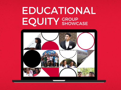 Educational Equity Group Showcase on laptop