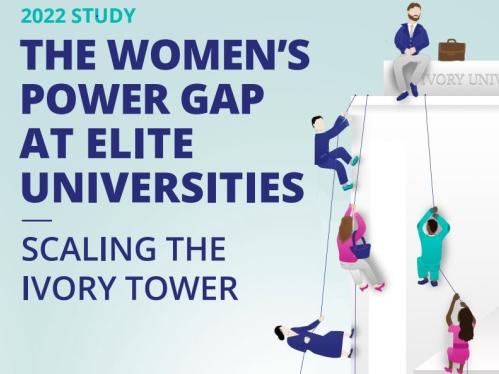 2022 Study. The Women's Power Gap at Elite Universities. Scaling the Ivory Tower.