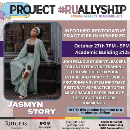 Informed Restorative Practices in Higher Ed with Jasmyn Story