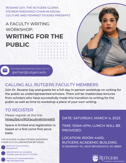 Writing for the Public flyer